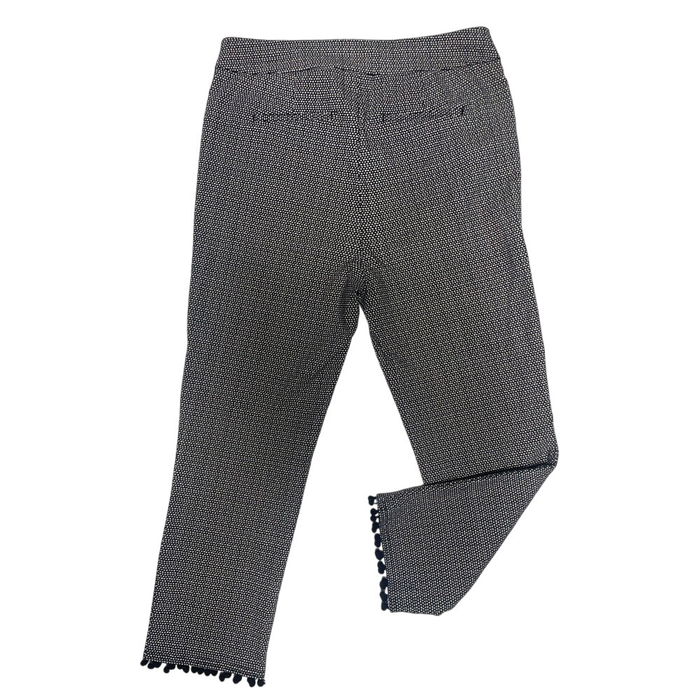 Chico's Black And White Cropped Tummy Control Pants Women's 8/Chicos 1